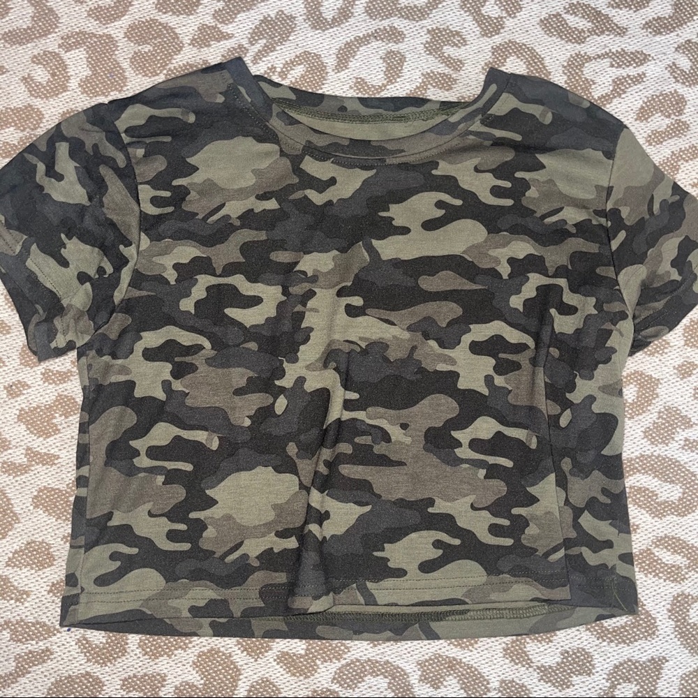 Camo Crop Top